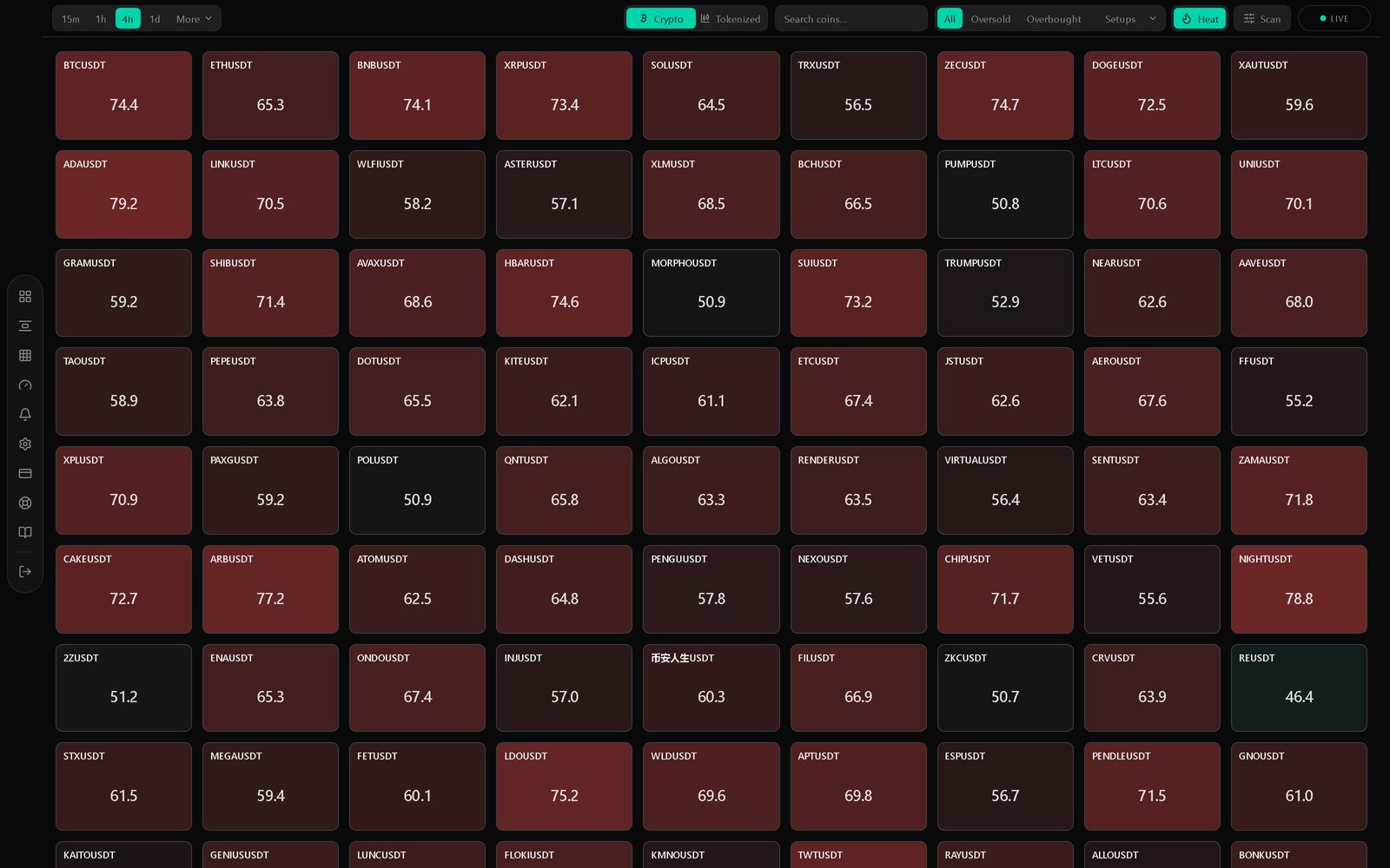 Heat mode screenshot